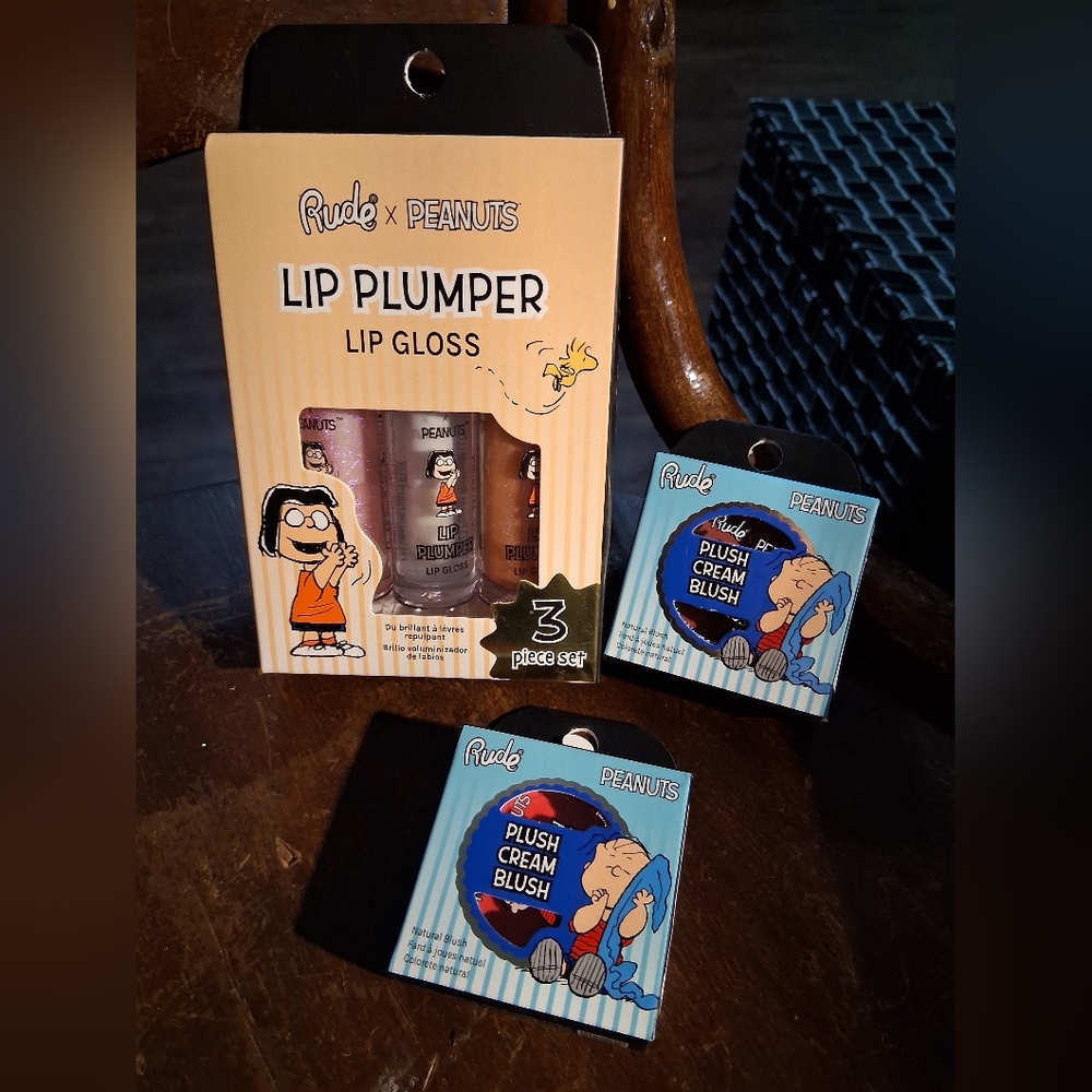 NWT Rude Cosmetics Peanuts Makeup Bundle